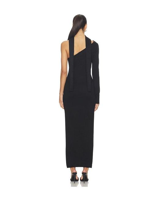 SNDY'S Black Selma Knit Maxi Dress