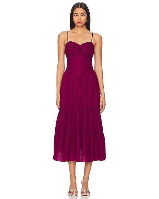 MISA Los Angles Purple Rula Dress