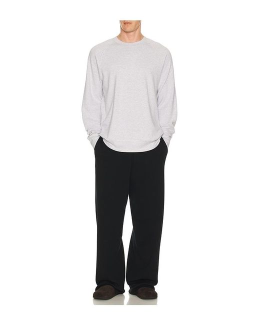 Faherty Brand White Legend Crew Neck Sweater for men