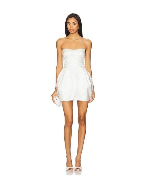 Amanda Uprichard White Bowery Dress