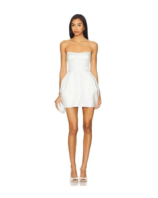 Amanda Uprichard White Kleid Bowery