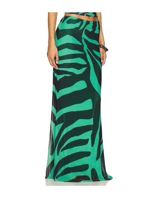 AFRM Tegan Skirt in Green | Lyst