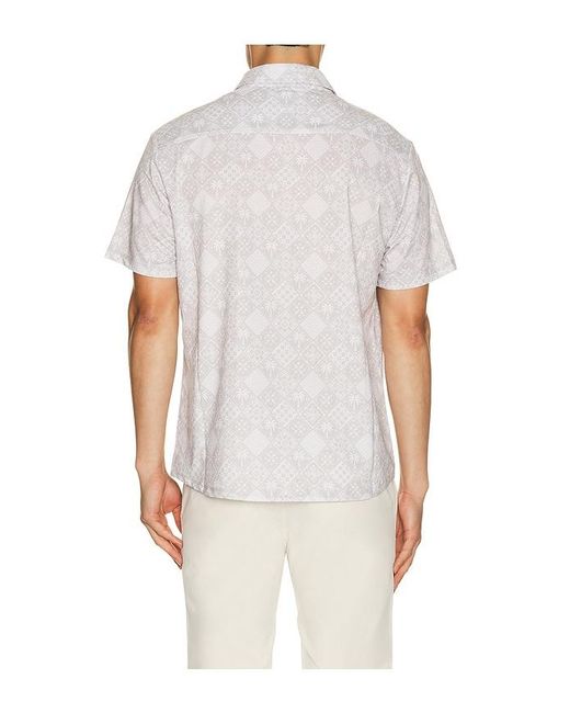 Vintage Summer White Performance Tech Shirt for men