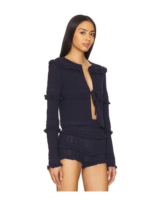 MAJORELLE Blue Cardigan Allison