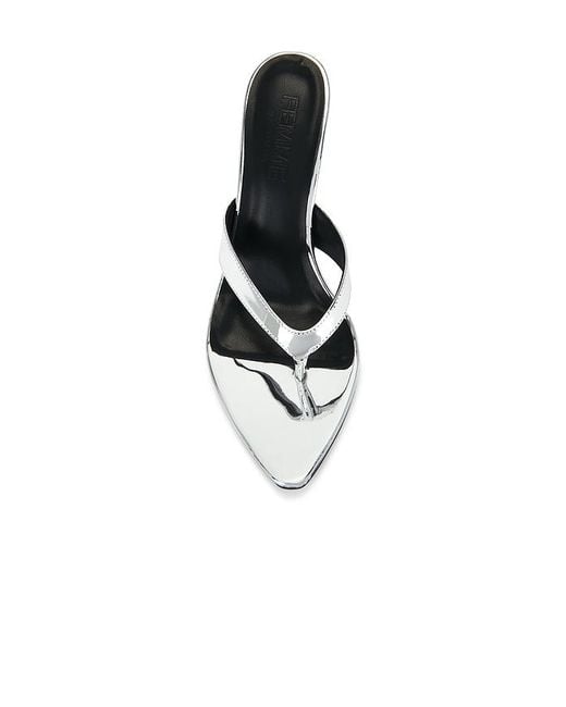 Femme LA White Tokyo Thong Sandal