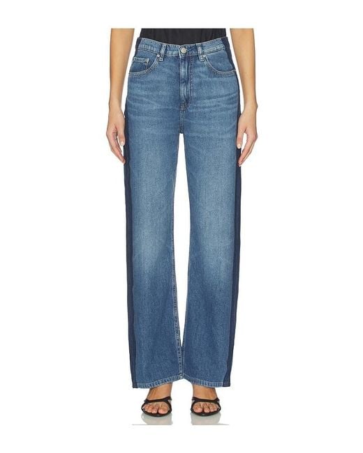 DL1961 Blue Karmine Aura High Rise Refined Leg Jeans
