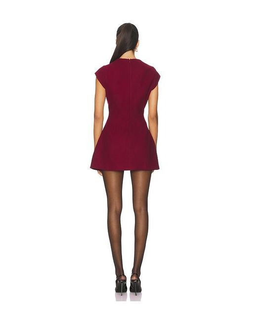 Line & Dot Red Noelia Mini Dress