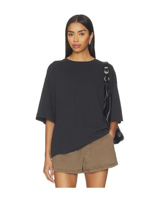 Free People Black X We The Free Perfect Oversized Tee