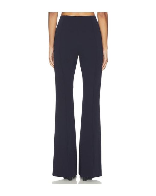 Smythe Blue Pintuck Flare Pant