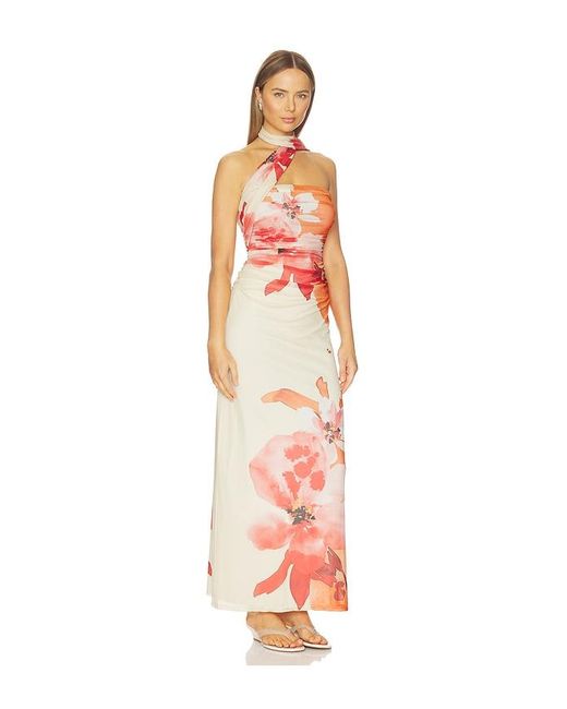 Especia White Mai-Tai Long Dress