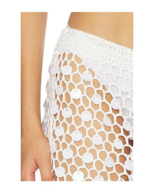 superdown Natural Dinah Crochet Maxi Skirt