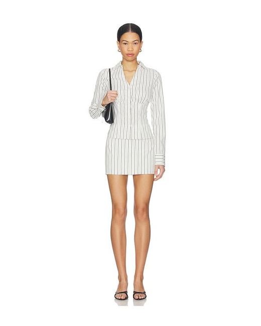 ALL THE WAYS White Loretta Mini Skirt