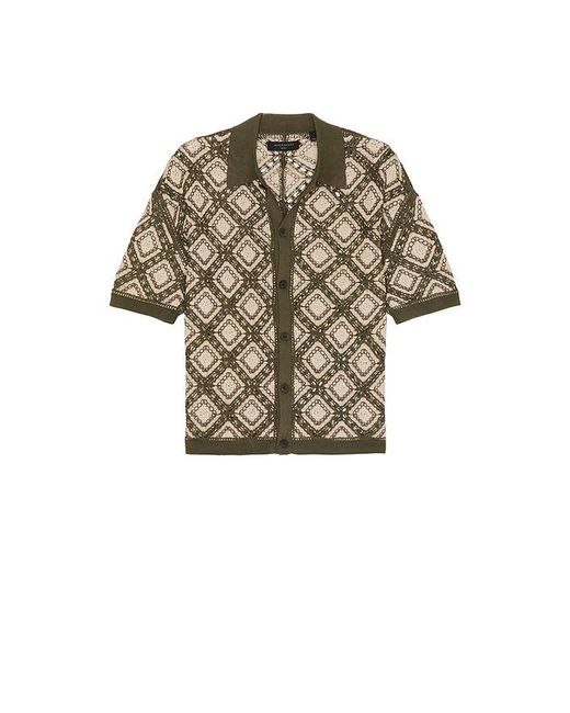 AllSaints Natural Morena Knitted Shirt for men