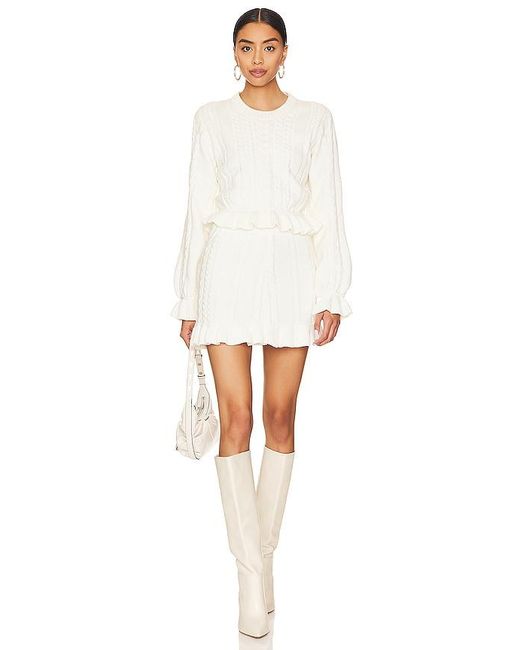 Show Me Your Mumu White Ridley Ruffle Skirt