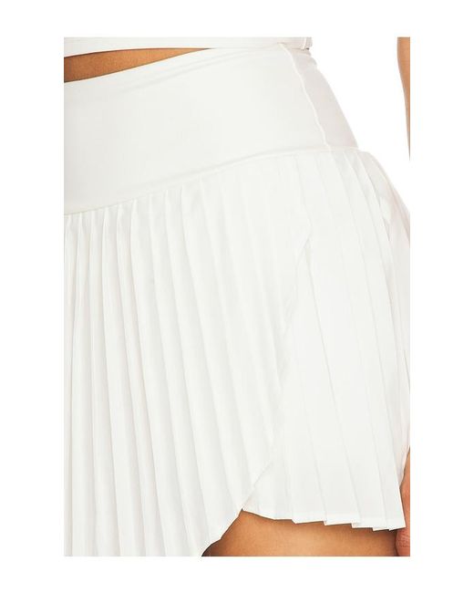 WellBeing + BeingWell White Movewell Harlow Pleated Skirt