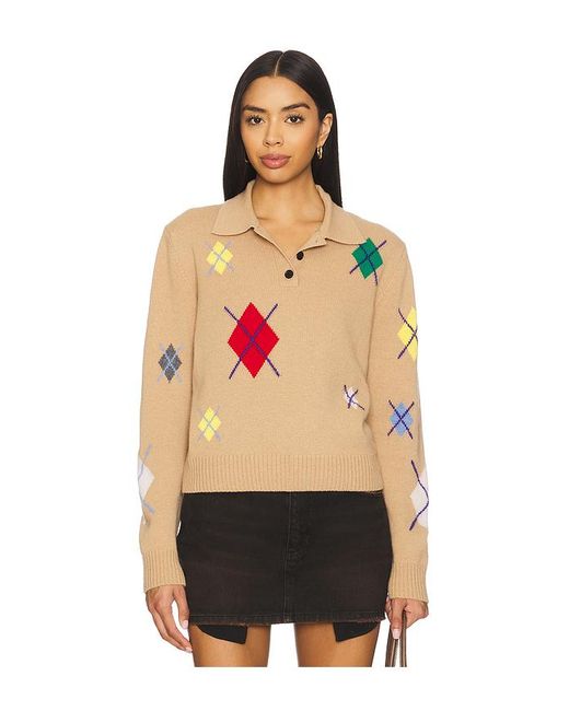 MSGM Black Strick Broken Argyle