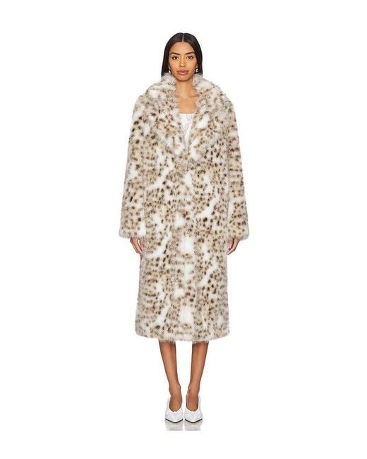 MAJORELLE White Lola Faux Fur Coat