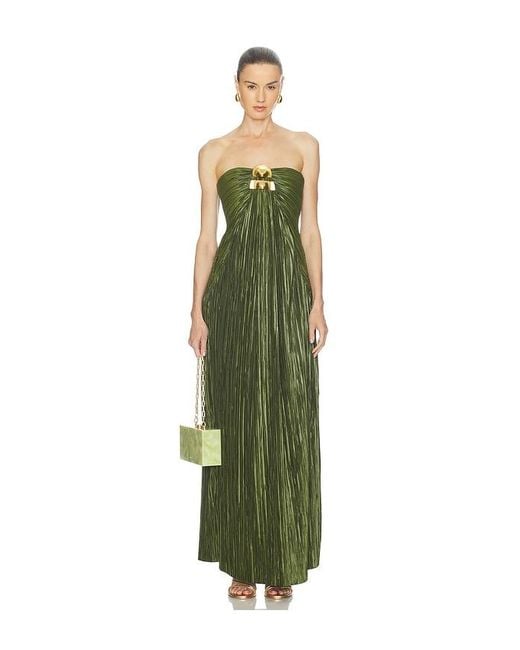 Cult Gaia Green Sequoia Dress