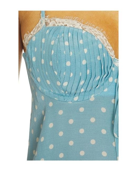 For Love & Lemons Blue Babette Camisole Top
