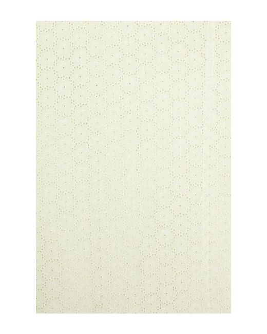 Corridor NYC Natural Floral Eyelet Short Sleeve Shirt for men