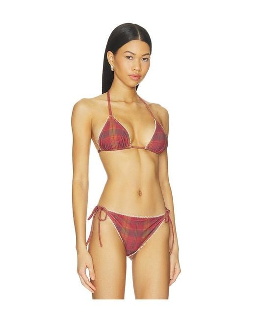 Oddli Orange Bikini Top