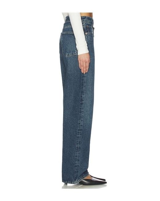 Agolde Blue Arc Criss Cross Jeans