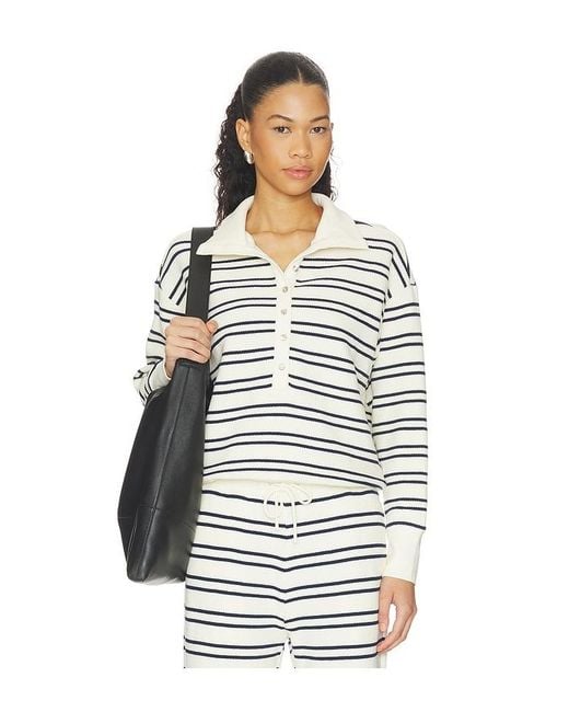 Negative Underwear White Waffle Knit Pullover