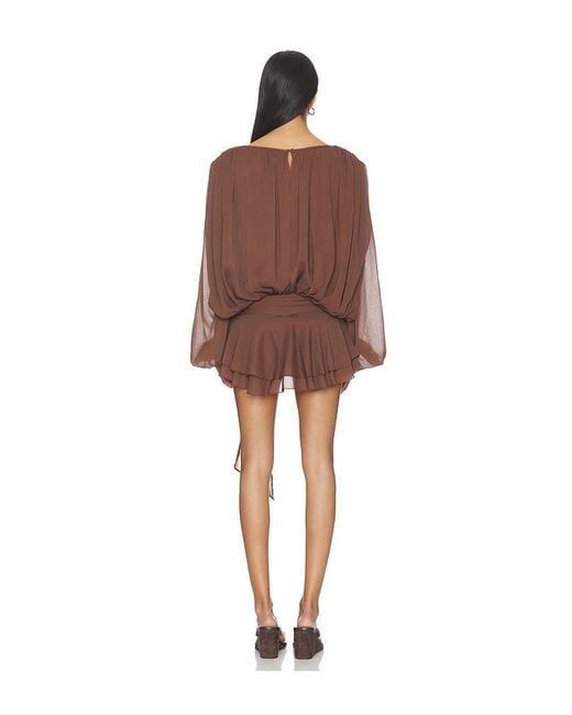 Lioness Brown Elements Mini Dress