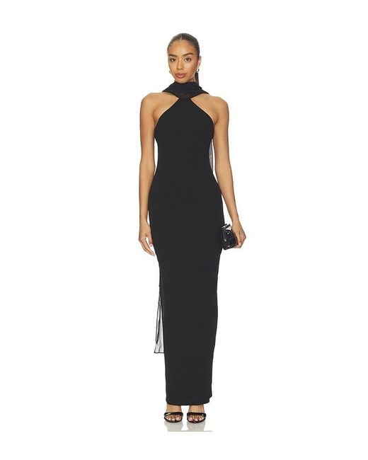 Nookie Black Martini High Neck Gown