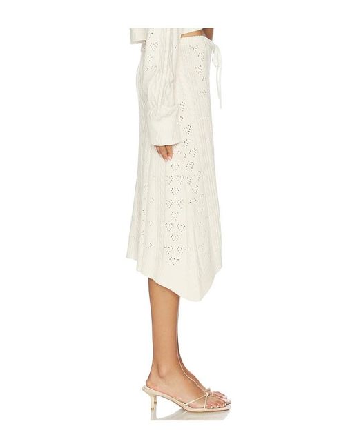 GUIZIO Natural Noah Cable Skirt