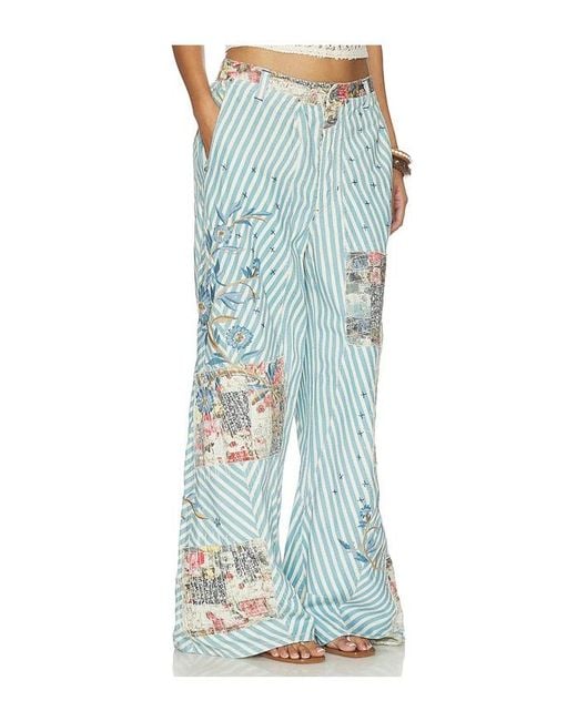Free People Blue X We The Free Runyon Patched Pant