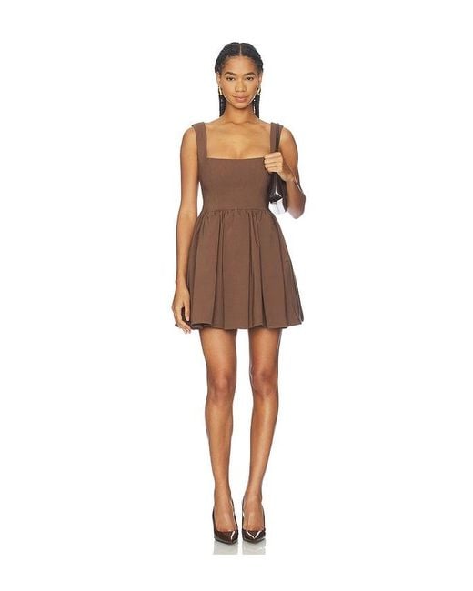 LPA Natural Giovanna Mini Dress