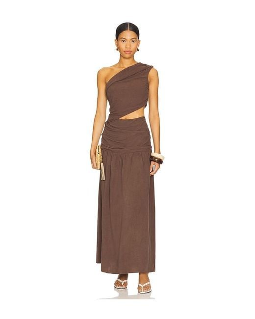 4th & Reckless Yara Maxi Dress in Brown | Lyst
