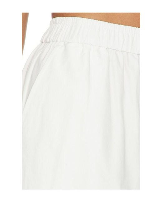 AEXAE White Cotton Drape Balloon Pant