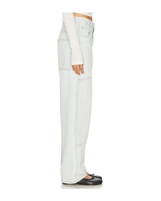 Agolde White Laria Pierced Jeans