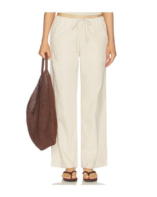 VIR VITA White Siena Cotton Poplin Pant
