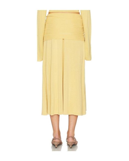 AYA MUSE Yellow Rylin Skirt