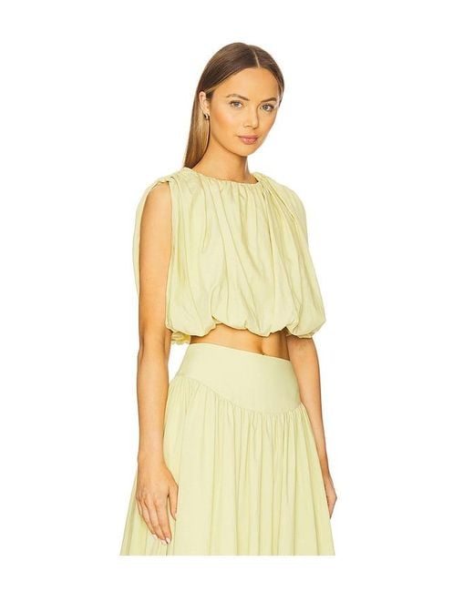 Nicholas Yellow Nadira Bubble Top