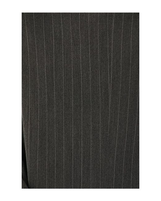Gestuz Black Structured Pinstripe Waistcoat Top