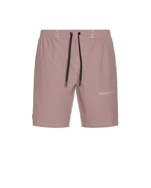 Rivvia Projects Pink Contrast Daily Ride Swim Short for men