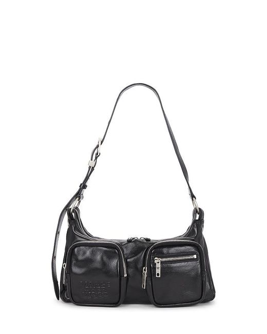 MARGE SHERWOOD Black Outpocket Hobo Bag