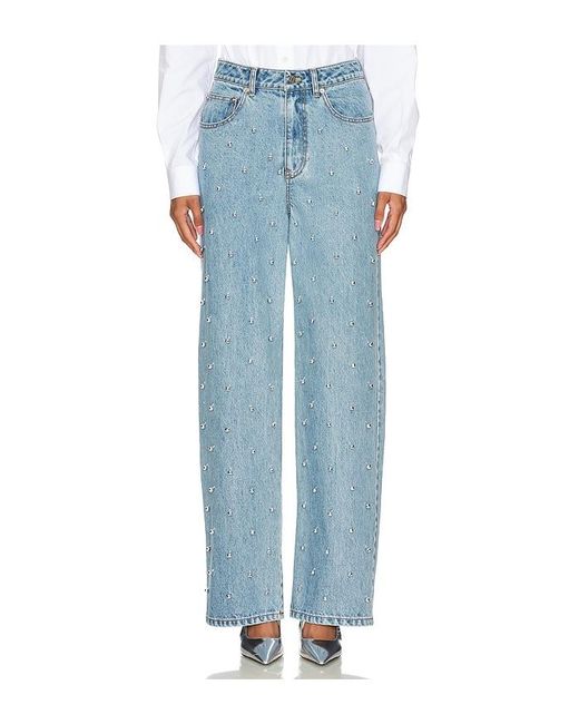 LEJE Bubble Embroidered Straight Leg デニム Blue