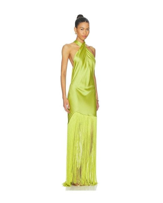 Show Me Your Mumu Yellow Jasmine Fringe Maxi Dress