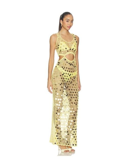 superdown Metallic Elena Maxi Dress