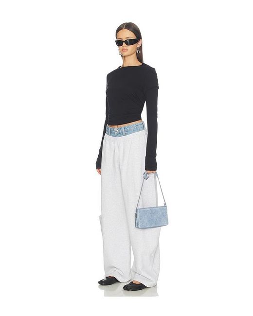 Alexander Wang Blue Siren Pochette Shoulder Bag
