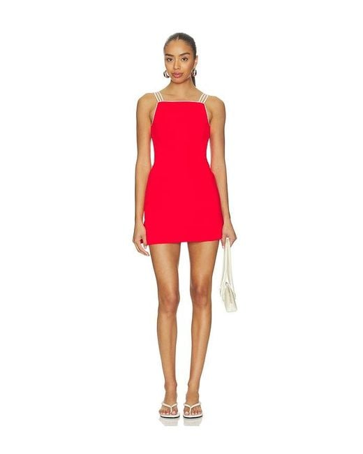 Amanda Uprichard Red Scout Romper