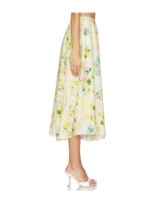 Astr Yellow Kaleigh Skirt
