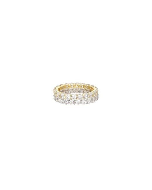 Shashi White Manchester Ring Set