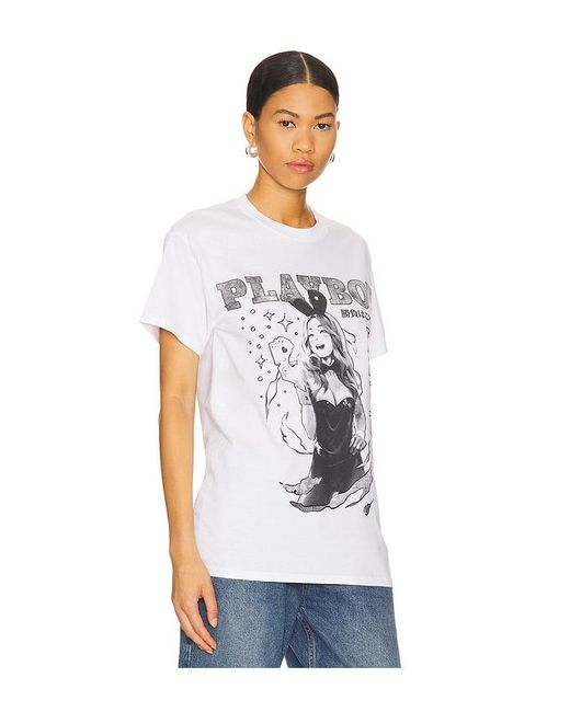 Playboy White Real Games Tee for men