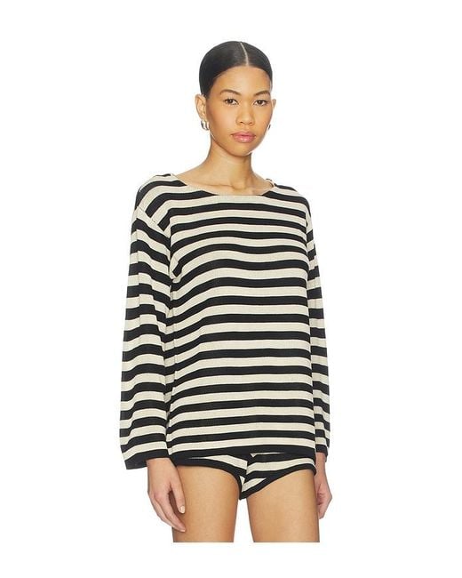 Posse Black Miles Long Sleeve Top